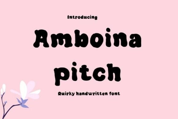 Amboina Pitch: A Bold Script Font for Web Design