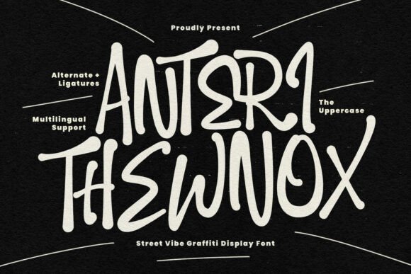 Anteri Thewnox: A Raw Typeface for Bold Branding