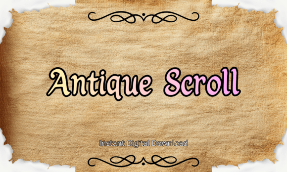 Antique Scroll: A Vintage Script Font for Editorial Design