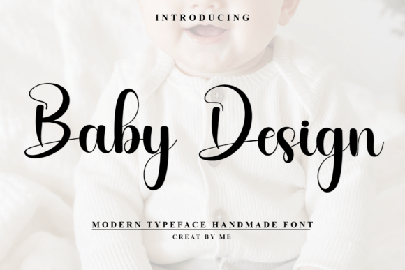 Baby Design: A Festive Script Handwritten Font for Makers
