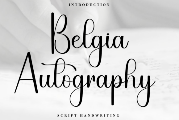 Belgia Autography: A Friendly Script Font for Small Business Branding
