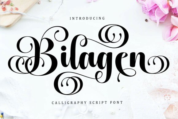 Bilagen: A Modern Calligraphy Typeface for Elegant Branding