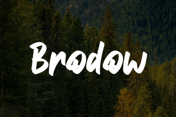 Brodow: A Modern Script Handwritten Font for Makers