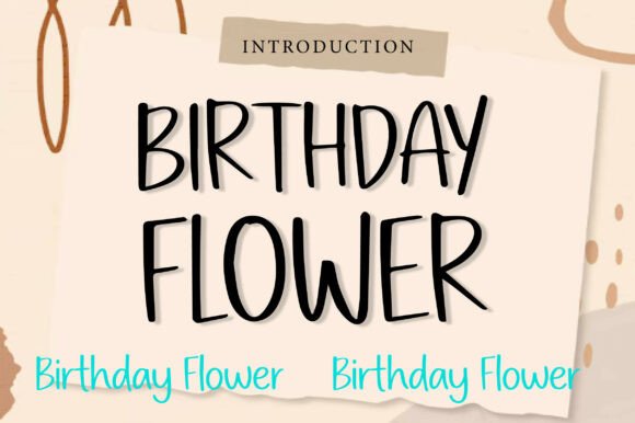 Designing Joyful Brands with the Birthday Flower Typeface