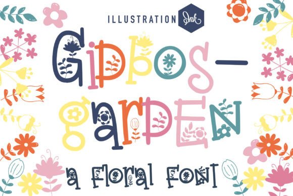 Gidber Garden Family: A Whimsical Script for Editorial Design