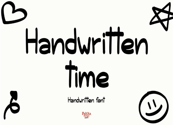 Handwritten Time Font: A Bold Marker Style for Branding