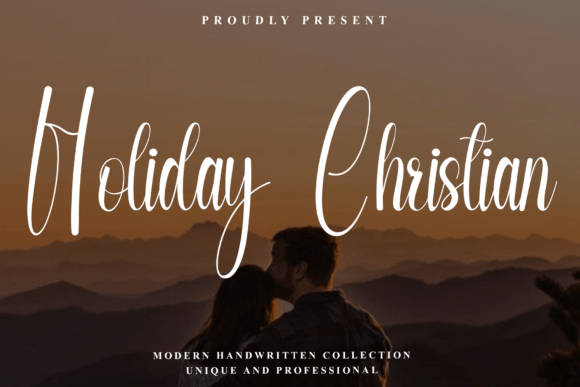 Holiday Christian: A Crisp Script Font for Editorial Design