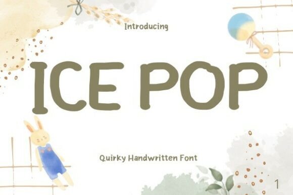 Icepop: A Minimalist Script Handwritten Font for Modern Editorial Design