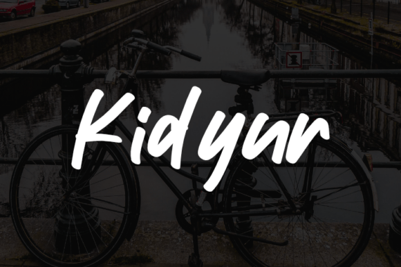 Kidyur: A Modern Script Typeface for Digital Brands