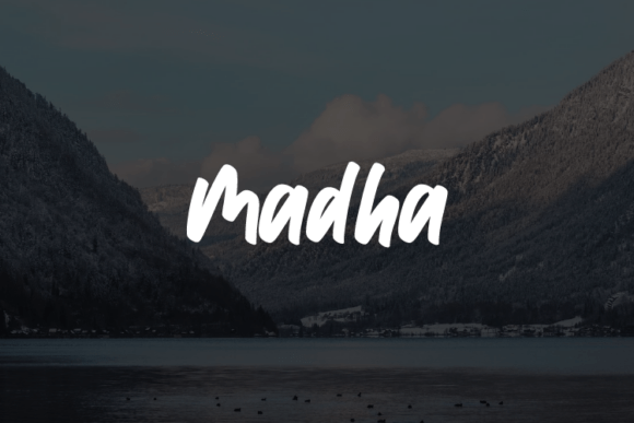 Madha: The Modern Script Handwritten Font for Makers