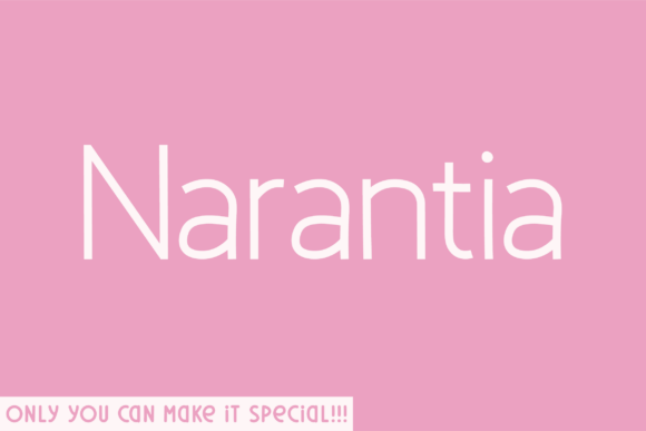 Narantia: A Light Script Typeface for Modern Campaigns