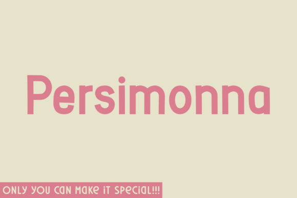 Persimonna: The Natural Handwritten Font for Makers