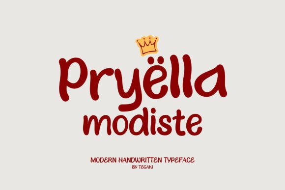 Pryella Modiste: A Modern Handwritten Typeface for Elegant Branding