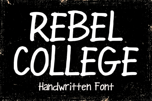 Rebel College: A Raw Script Handwritten Font for Editorial Impact