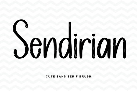 Sendirian Font: Honest Brush Style for Makers