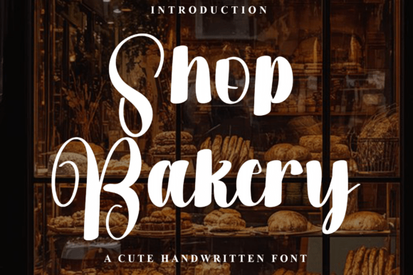 Shop Bakery: A Festive Script Handwritten Font for Holiday Design
