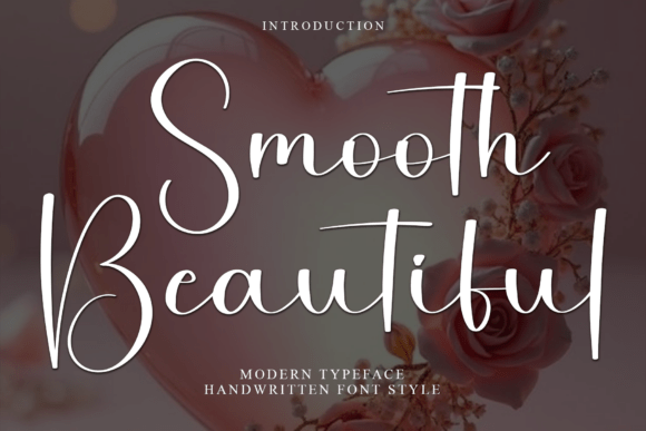 Smooth Beautiful Typeface for Festive Handmade Designs