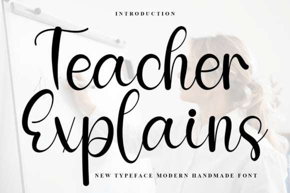 Teacher Explains: A Festive Script Font for Holiday Designs