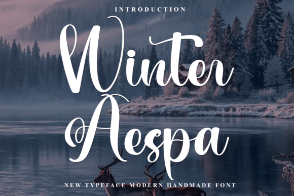 Winter Aespa: The Creative Typeface for Warm Editorial Design