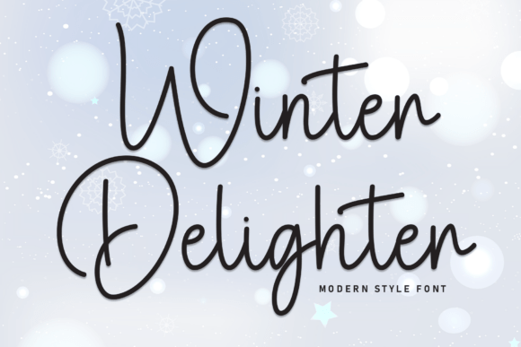 Winter Delighter: A Warm Script Handwritten Font for Branding